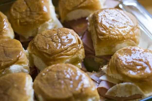 mini ham sandwiches