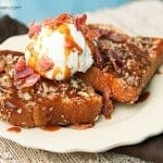 dessert french toast butter pecan ice cream caramel bacon dessert french toast butter pecan ice cream caramel bacon