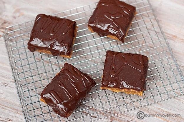 Peanut Butter Bars with Chocolate Frosting