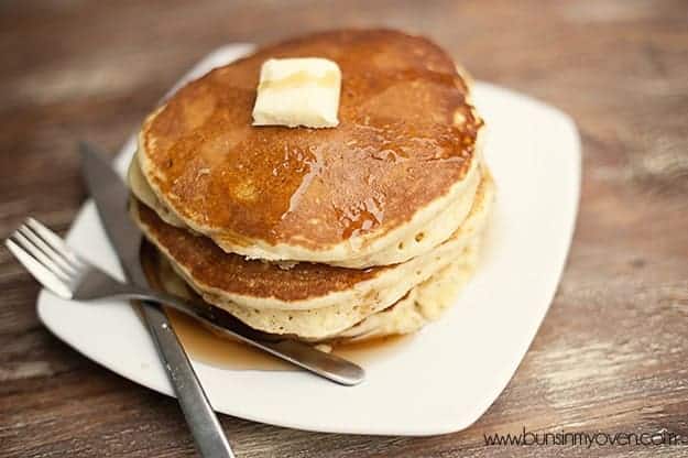 Dec 20, 2011. I was a lil nervous that it would be super sweet with the cream cheese glaze but it  was perfect. The pancakes came out fluffy, lightly sweetened.