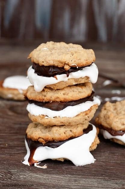 Peanut Butter S Mores Sandwich Cookies