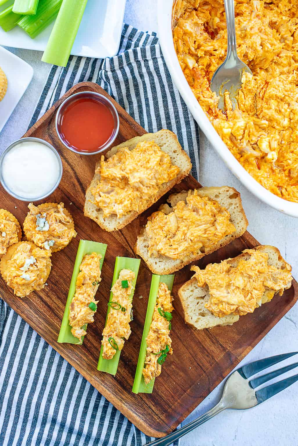 Easy Buffalo Chicken Dip Recipe | Buns In My Oven