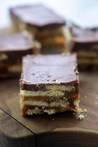 Chocolate Peanut Butter Candy Bars — Buns In My Oven