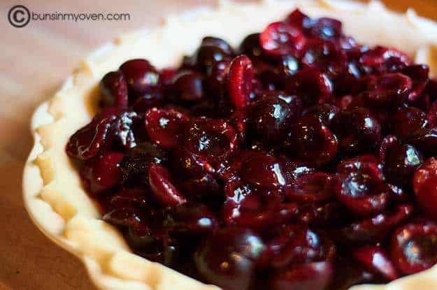 Cherries in a pie crust 