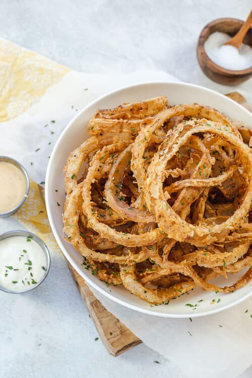 Fried Onion Strings | Buns In My Oven