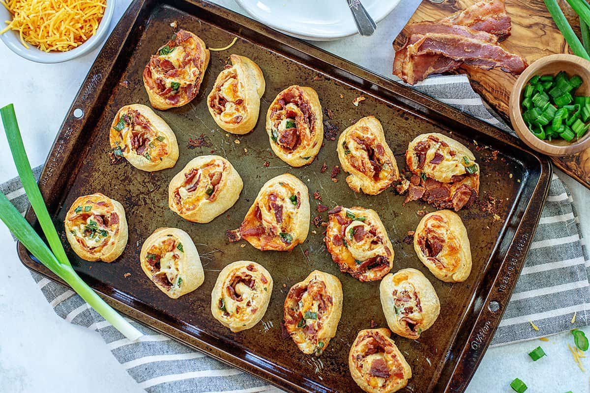 Cheddar Bacon Ranch Pinwheels