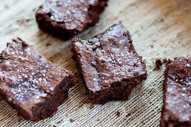 I love salty deserts! This chocolate salted brownie recipe is my new safe place.