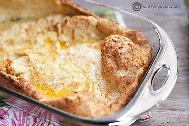 Hootenanny in a glass baking pan.