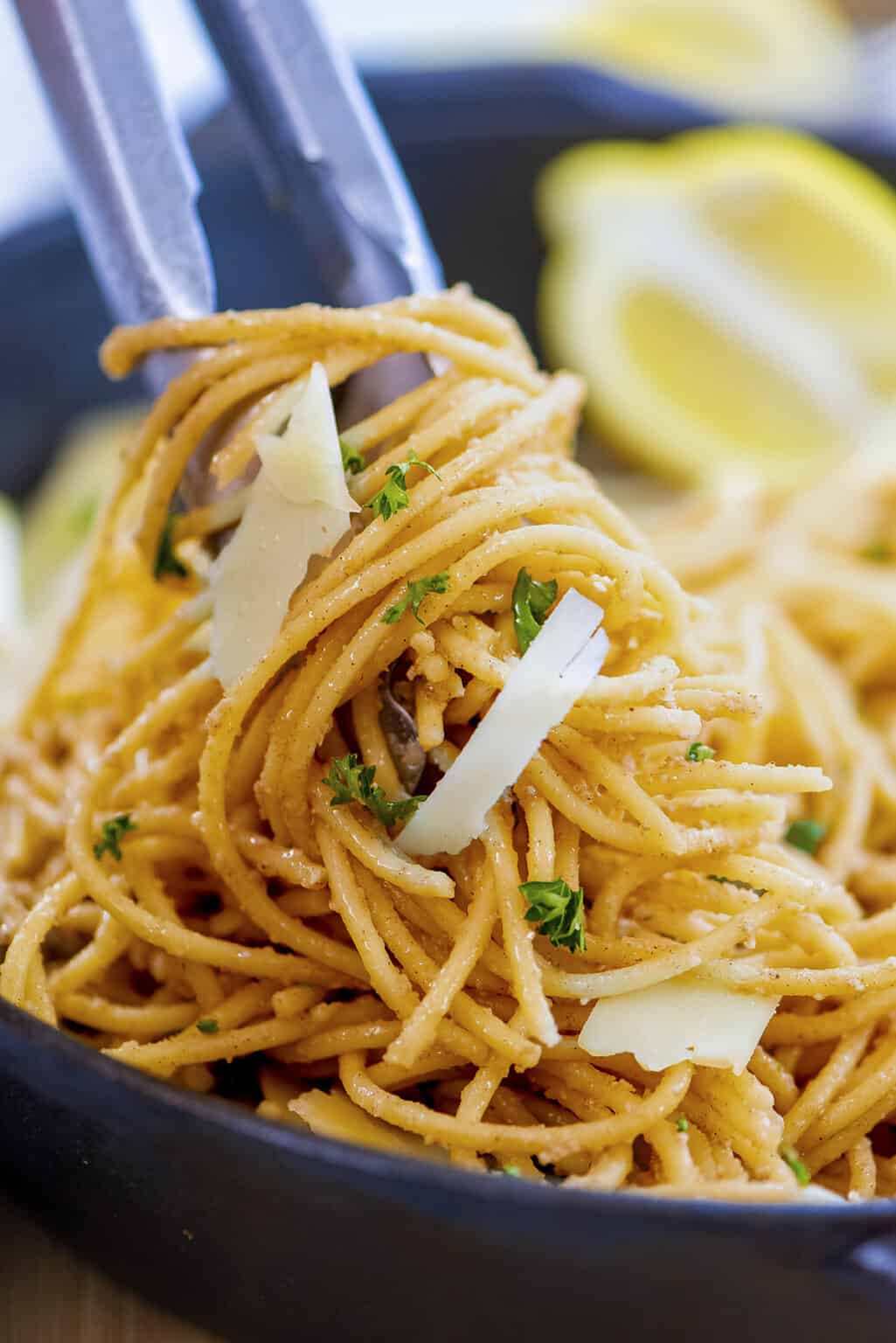 Brown Butter Lemon Garlic Pasta | Buns In My Oven