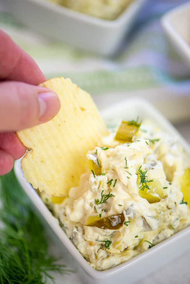 Dill Pickle Dip Recipe - Quick & Easy! | Buns In My Oven