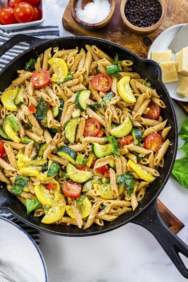 Whole Grain Pasta With Vegetables | Buns In My Oven