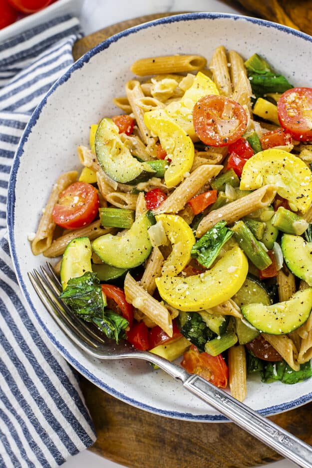 Whole Grain Pasta With Vegetables | Buns In My Oven