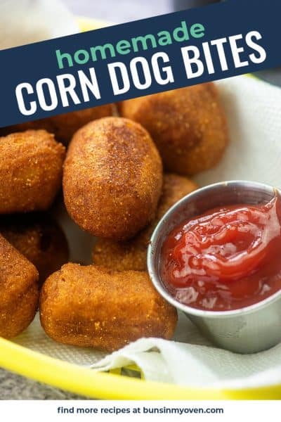 Mini Corn Dogs with Homemade Batter | Buns In My Oven