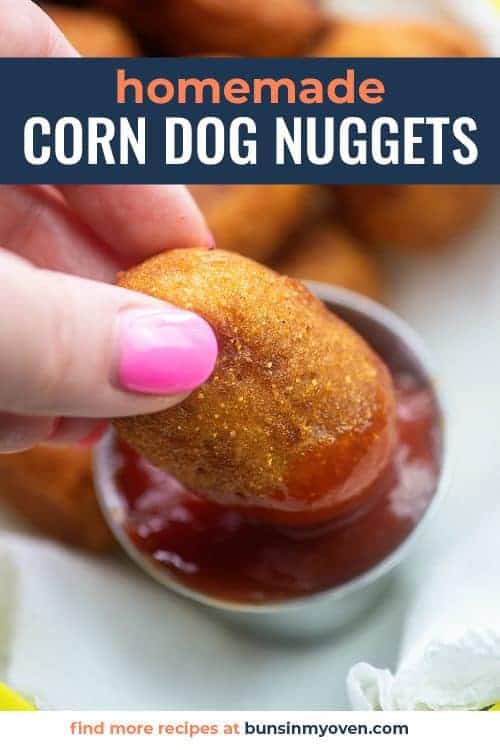 Mini Corn Dogs with Homemade Batter | Buns In My Oven