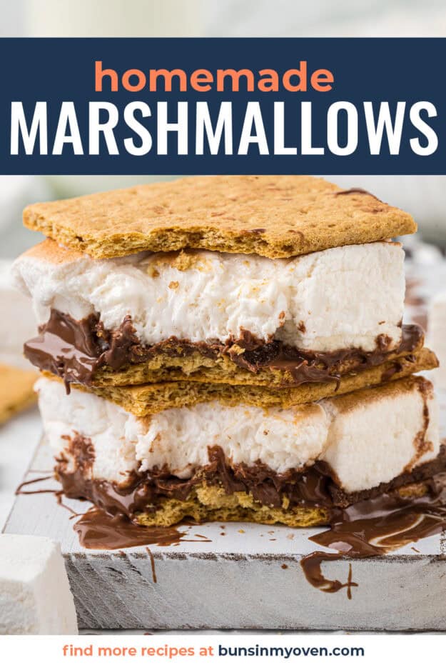 S'mores made with homemade marshmallows.