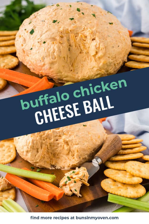 Collage of cheese ball images.