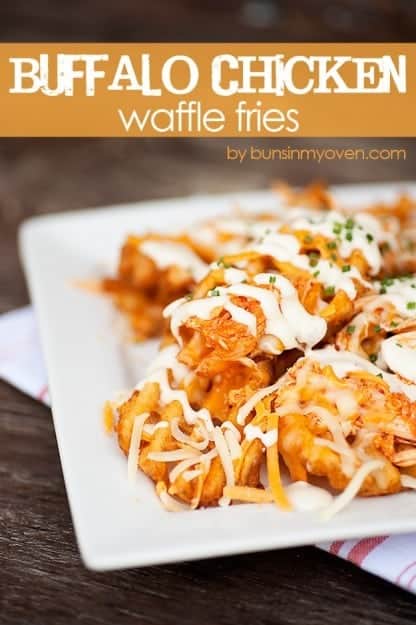 Buffalo Chicken Waffle Fries Recipe