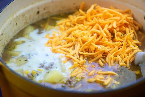 Hearty Cheeseburger Soup Recipe | Buns In My Oven