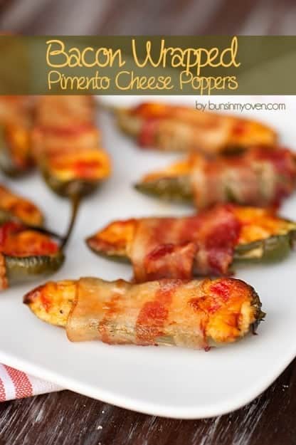 Bacon Wrapped Pimento Cheese Poppers — Buns In My Oven