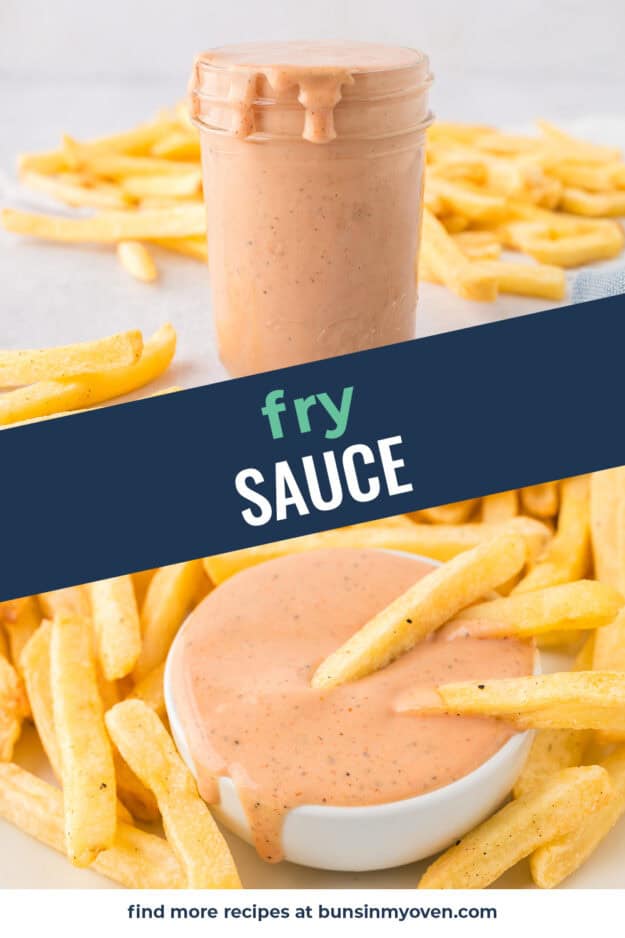 Collage of fry sauce images.