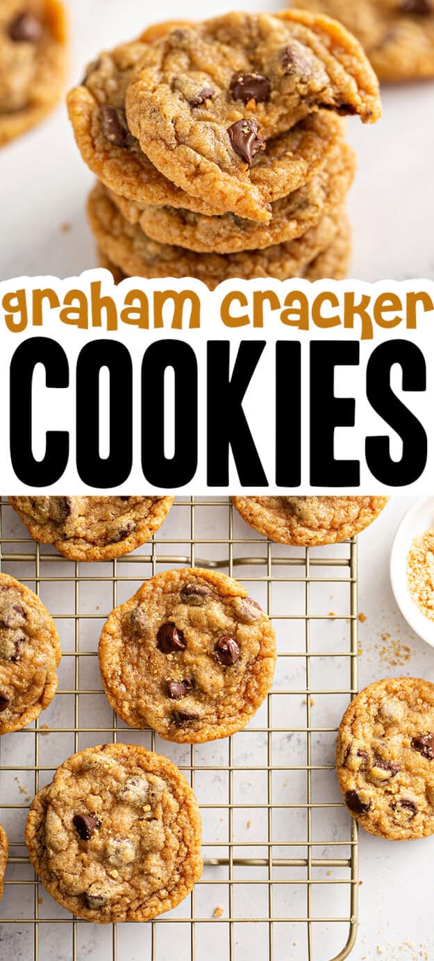 Collage of graham cracker cookie images.