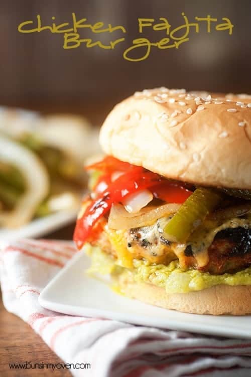 Chicken Fajita Burgers