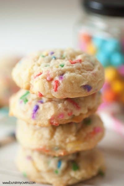 Homemade Sugar Cookies with Sprinkles! (Soft batch style)