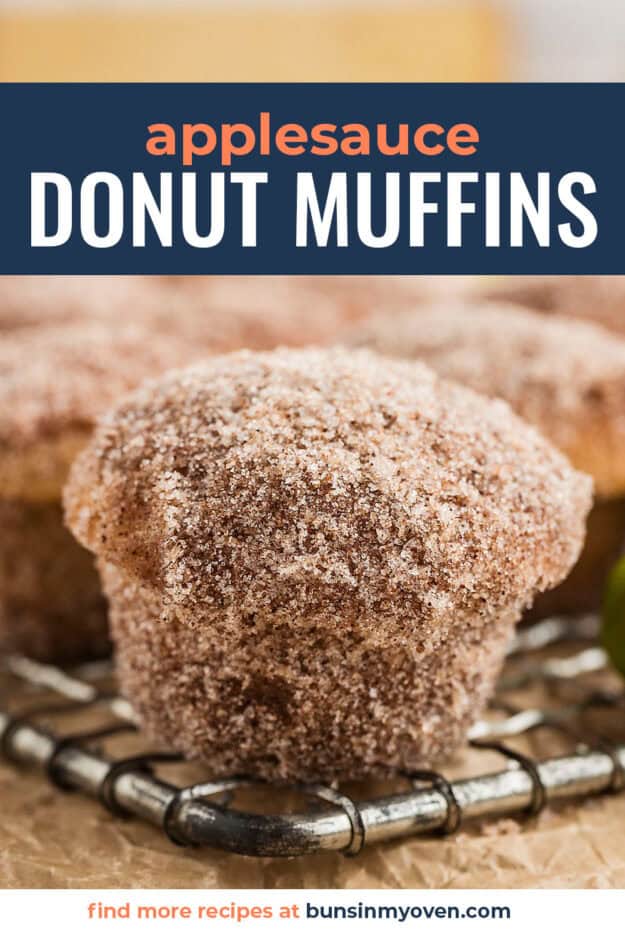 Donut muffin on cooling rack.