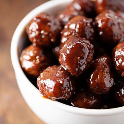 Slow Cooker Grape Jelly Meatballs - The Magical Slow Cooker