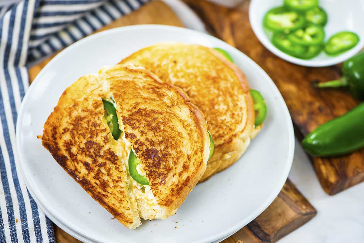 Toaster Oven Jalapeño Popper Grilled Cheese Recipe - Food Fanatic