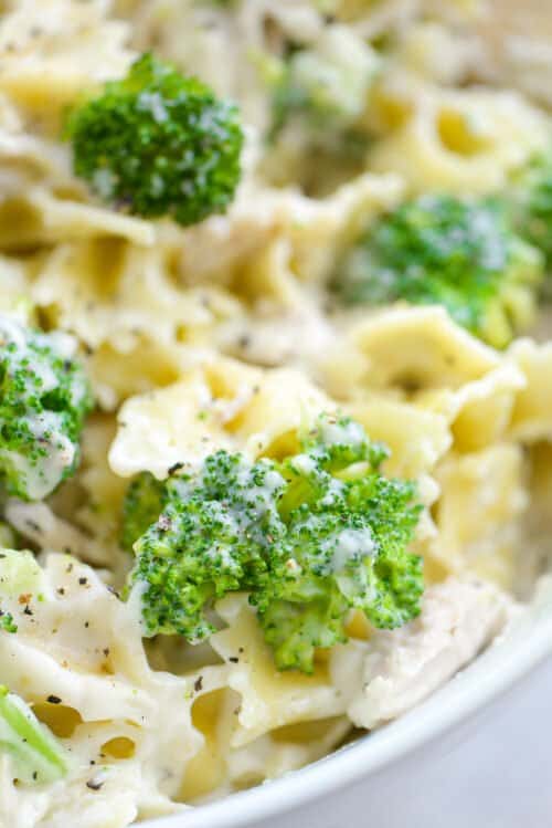 Chicken Broccoli Pasta - a quick stovetop casserole! | Buns In My Oven