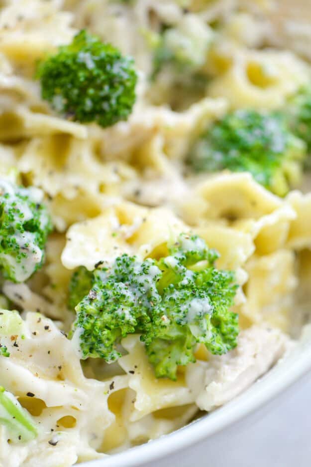 Chicken Broccoli Pasta - a quick stovetop casserole! | Buns In My Oven