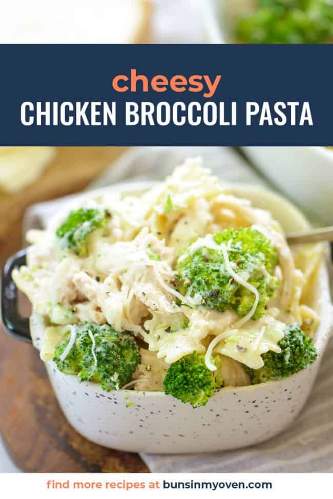 Chicken Broccoli Pasta - a quick stovetop casserole! | Buns In My Oven