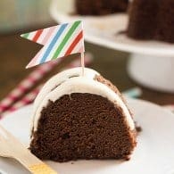 Rich and moist chocolate pound cake made in a bundt pan. My family loves who dense and full of chocolate this cake is!