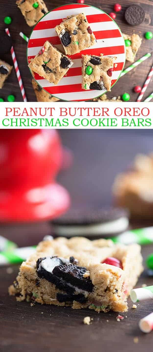 Peanut Butter Cookie Bars - Peanut Butter M&M Bars