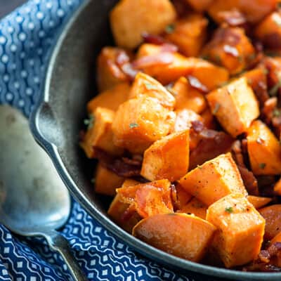 Maple Mashed Sweet Potatoes | Buns In My Oven