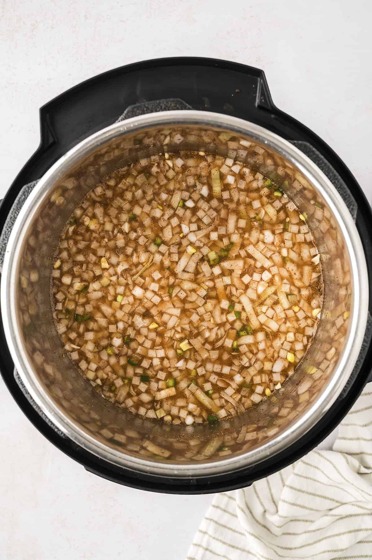 Beans in Instant Pot.