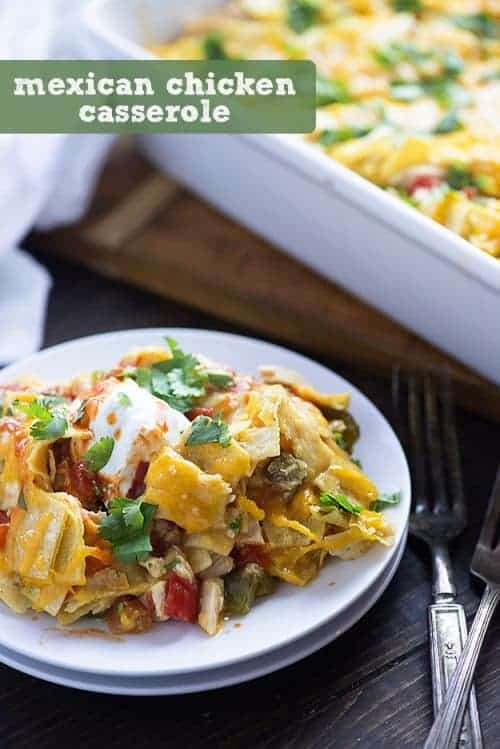 Easy Mexican Chicken Casserole | Buns In My Oven