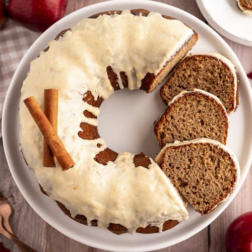 Easy Applesauce Bundt Cake Recipe - Using a box of cake mix!