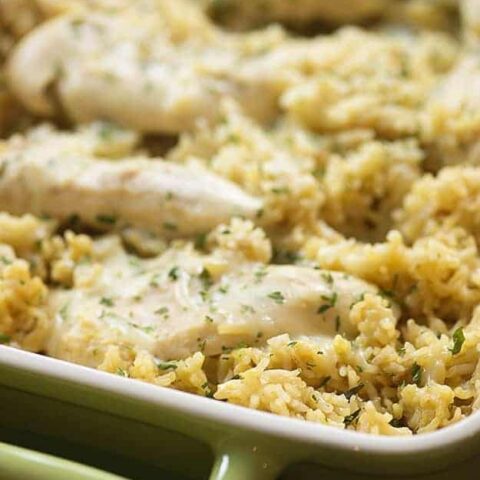 Chicken and Rice Casserole - Creamy French Onion | Buns In My Oven