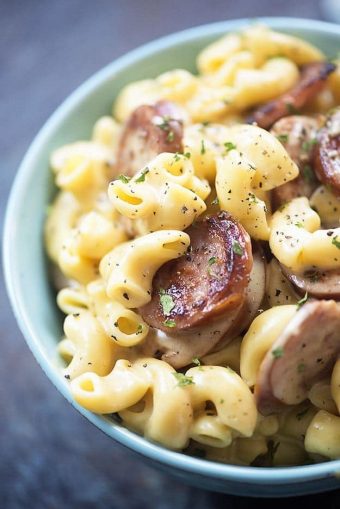 Instant Pot Macaroni and Cheese with Smoked Sausage — Buns In My Oven