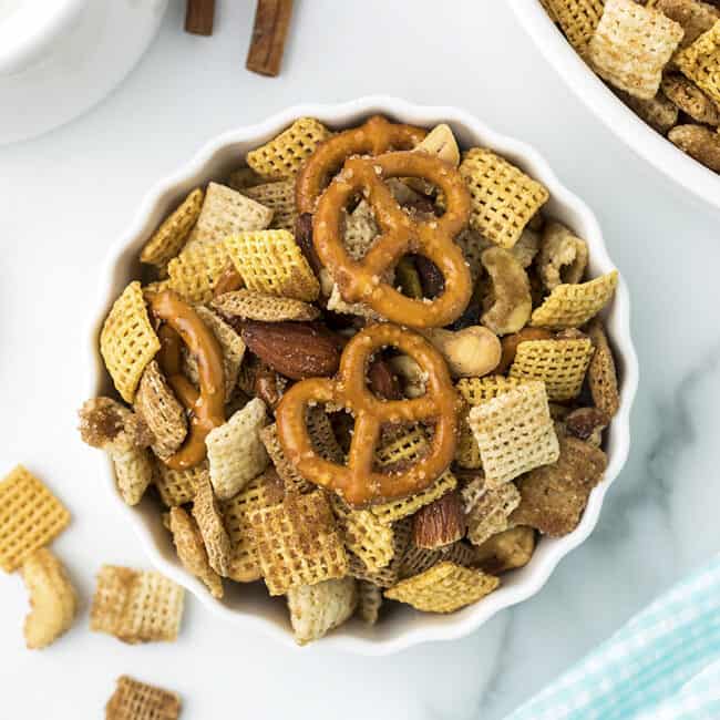 Cinnamon Sugar Chex Mix Recipe | Buns In My Oven