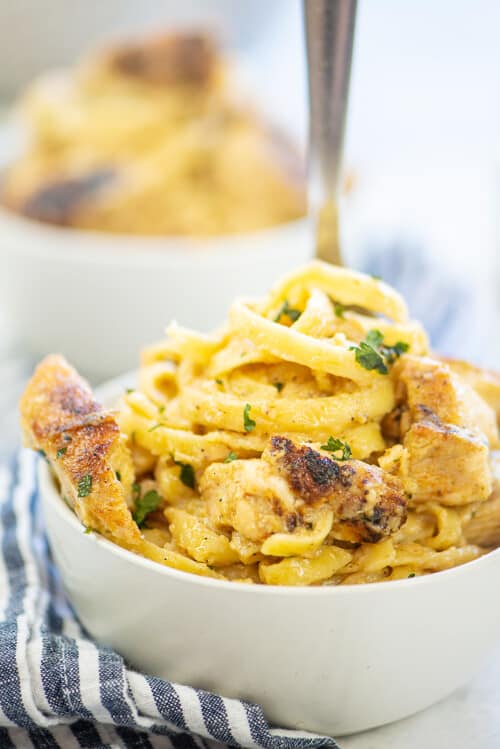 Cajun Chicken Pasta Alfredo Recipe | Buns In My Oven