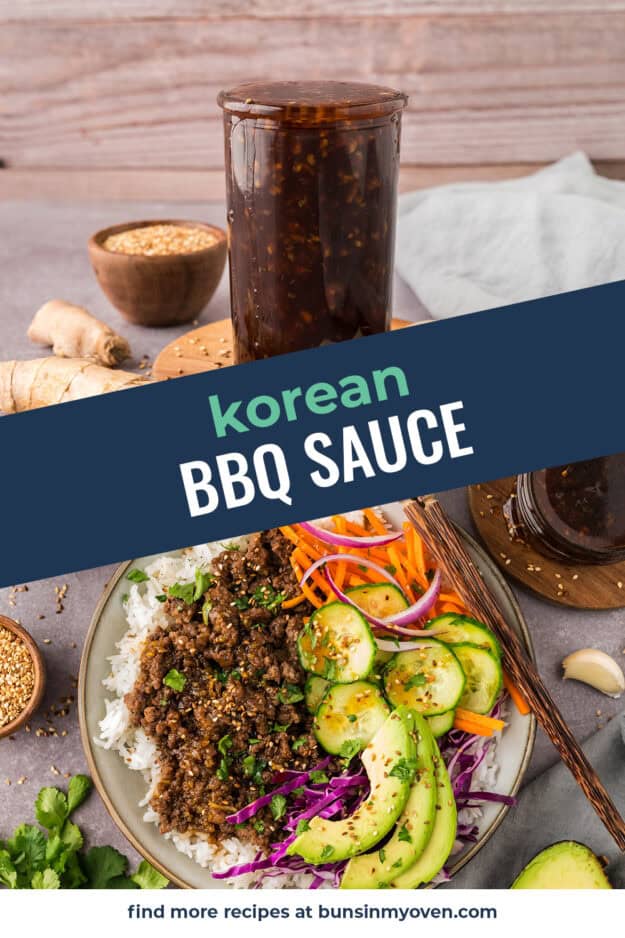 Collage of Korean BBQ sauce images.