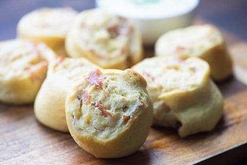 Cream Cheese Pinwheels with Bacon and Chicken