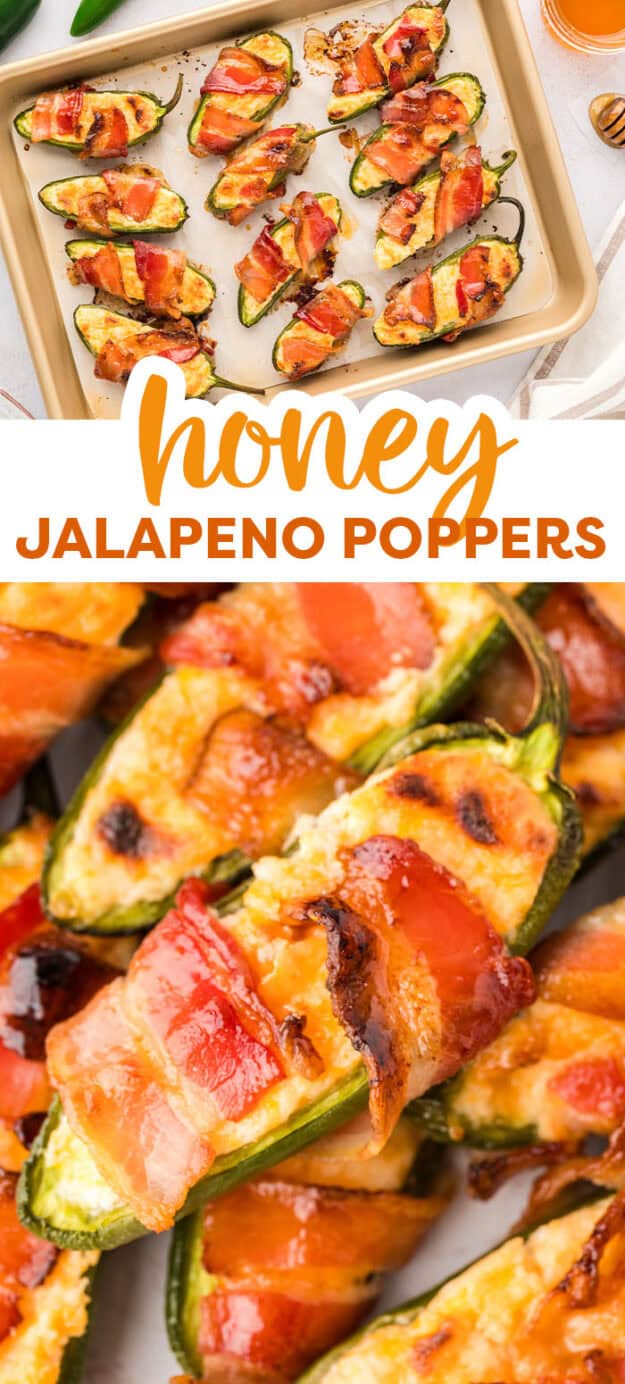 Collage of jalapeno popper images.