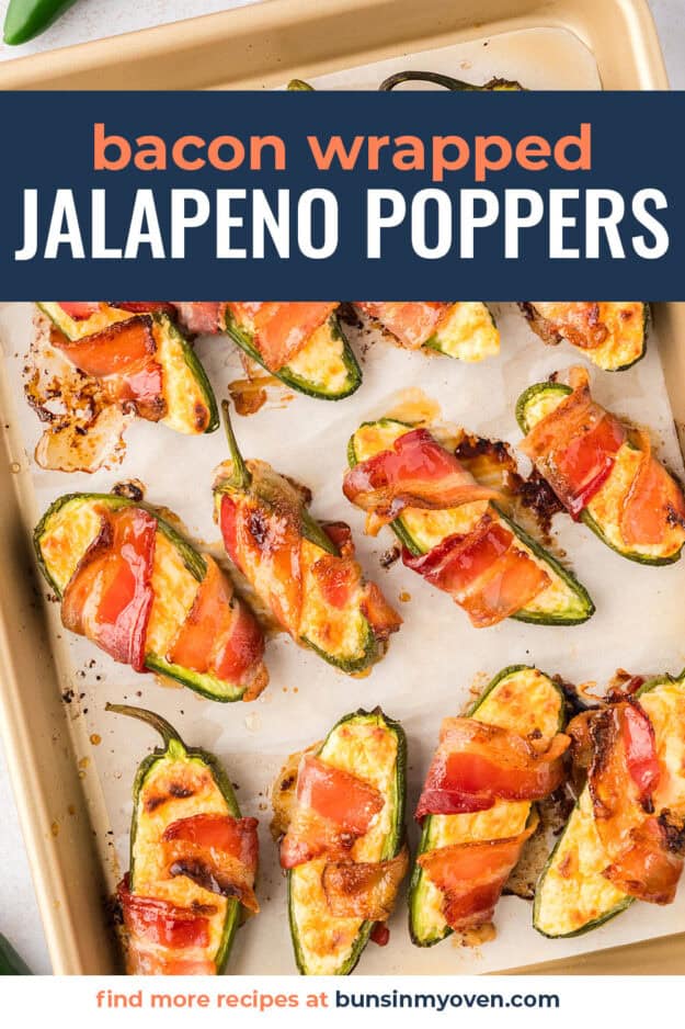 Jalapeno Poppers on sheet pan.