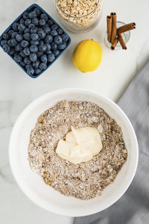 Easy Blueberry Crisp Recipe | Buns In My Oven