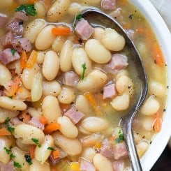 White Bean and Ham Soup Recipe | Buns In My Oven