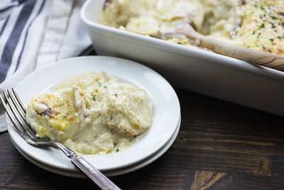 Scalloped Potatoes Recipe With White Cheddar Cheese